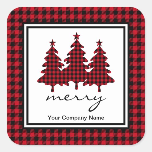 Activiteiten in de omgeving van Red Buffalo Check  Vierkante Sticker (Voorkant)