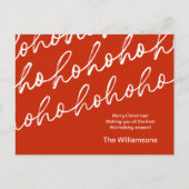 Activiteiten in de omgeving van Red Ho-Ho-Ho Chris Feestdagenkaart (Voorkant)