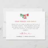 Activiteiten in de omgeving van Red Holly Christma Bedankkaart (Achterkant)