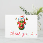 Activiteiten in de omgeving van Red Holly Christma Bedankkaart (Staand voorkant)