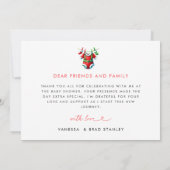 Activiteiten in de omgeving van Red Holly Christma Bedankkaart (Achterkant)