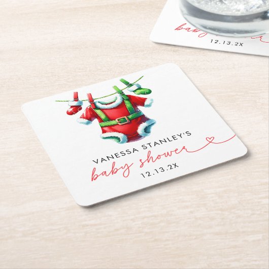 Activiteiten in de omgeving van Red Holly Christma Kartonnen Onderzetters (Schuin)