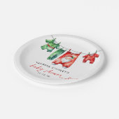 Activiteiten in de omgeving van Red Holly Christma Papieren Bordje (Gekanteld)