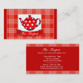 Activiteiten in de omgeving van Red Polka Dot Teap Visitekaartje (Voorkant / Achterkant)