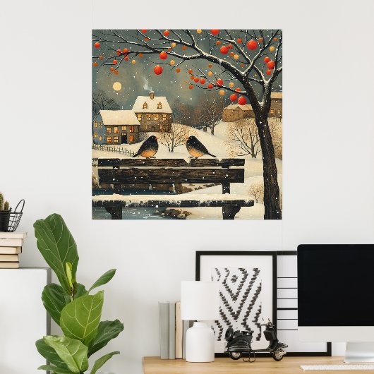 Activiteiten in de omgeving van Retro Christmas Vi Poster (Thuiskantoor)