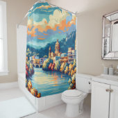 Activiteiten in de omgeving van Retro Cityscape Ri Douchegordijn (In situ)