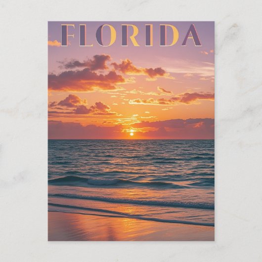 Activiteiten in de omgeving van Retro Florida Beac Briefkaart (Voorkant)