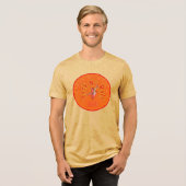 Activiteiten in de omgeving van Retro Groovy Throw Tri-Blend Shirt (Voorkant volledig)
