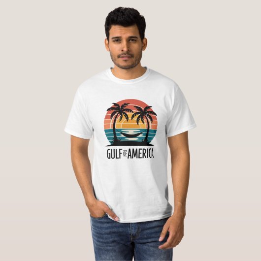 Activiteiten in de omgeving van Retro Gulf of Amer T-shirt (Voorkant volledig)