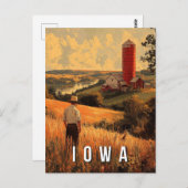 Activiteiten in de omgeving van Retro Iowa Patriot Briefkaart (Voorkant / Achterkant)