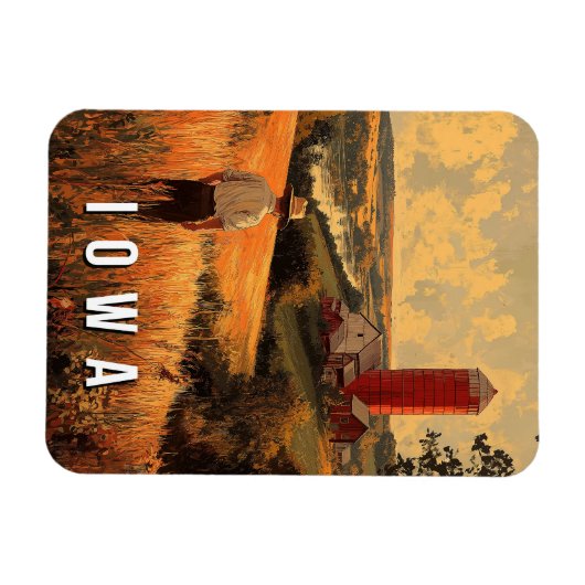 Activiteiten in de omgeving van Retro Iowa Patriot Magneet (Horizontaal)