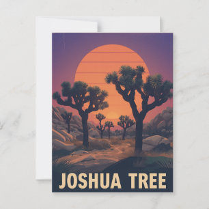 Activiteiten in de omgeving van Retro Joshua Tree  Briefkaart