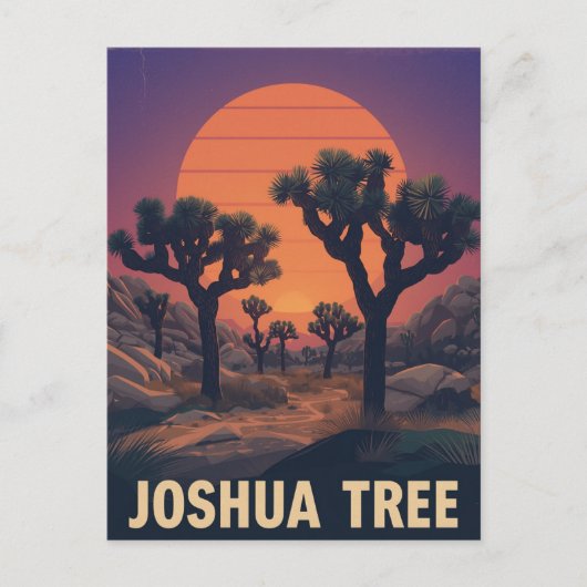 Activiteiten in de omgeving van Retro Joshua Tree Briefkaart (Voorkant)