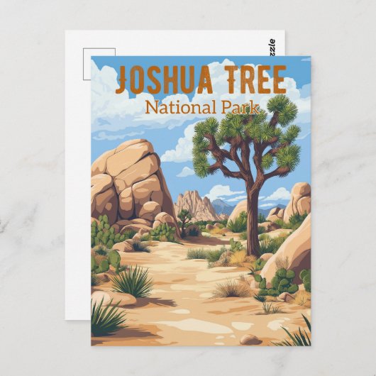 Activiteiten in de omgeving van Retro Joshua Tree  Briefkaart (Voorkant / Achterkant)