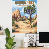 Activiteiten in de omgeving van Retro Joshua Tree Poster (Thuiskantoor)