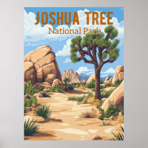 Activiteiten in de omgeving van Retro Joshua Tree  Poster