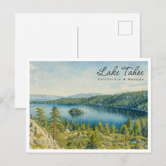 Activiteiten in de omgeving van Retro Lake Tahoe L Feestdagenkaart (Voorkant / Achterkant)