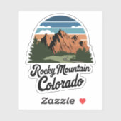 Activiteiten in de omgeving van Retro Rocky Mounta Sticker (Vel)