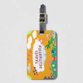 Activiteiten in de omgeving van Retro Sunset Beach Bagagelabel (Voorkant (verticaal))