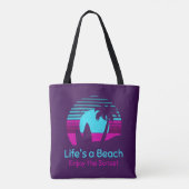 Activiteiten in de omgeving van Retro Sunset Surfb Tote Bag (Achterkant)