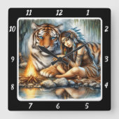 Activiteiten in de omgeving van River's Flow Tiger Vierkante Klok (Voorkant)