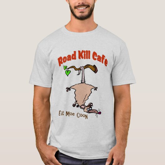 Activiteiten in de omgeving van Road Kill Cafe - E T-shirt (Voorkant)
