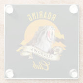 Activiteiten in de omgeving van Roaring Sundown Cl Glazen Onderzetter (Achterkant)