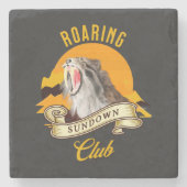 Activiteiten in de omgeving van Roaring Sundown Cl Stenen Onderzetter (Voorkant)