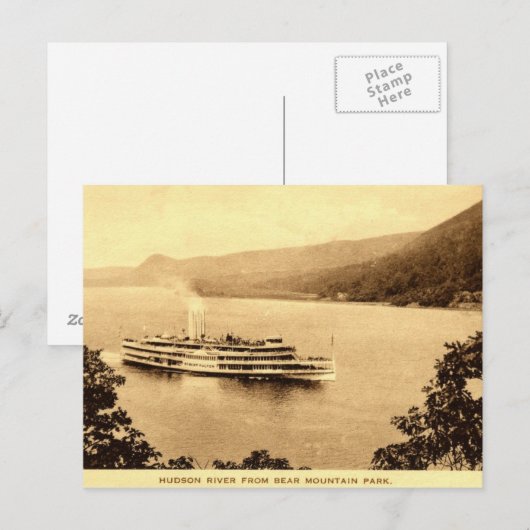 Activiteiten in de omgeving van Robert Fulton Huds Briefkaart (Voorkant / Achterkant)