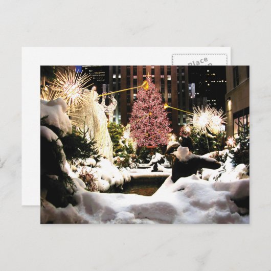 Activiteiten in de omgeving van Rockefeller Center Feestdagenkaart (Voorkant / Achterkant)