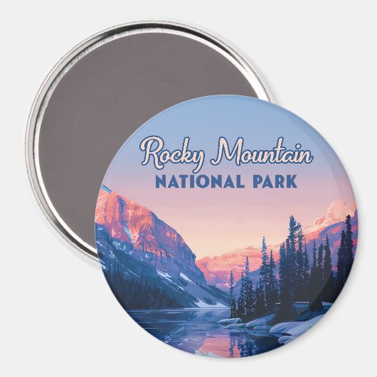 Activiteiten in de omgeving van Rocky Mountain Nat Magneet (Voorkant / Achterkant)