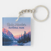 Activiteiten in de omgeving van Rocky Mountain Nat Sleutelhanger (Achterkant)