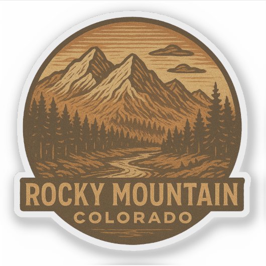 Activiteiten in de omgeving van Rocky Mountain Nat Sticker (Voorkant)