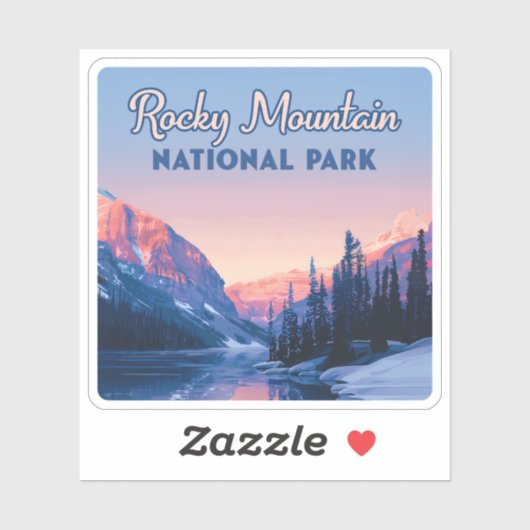 Activiteiten in de omgeving van Rocky Mountain Nat Sticker (Vel)