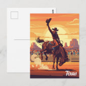 Activiteiten in de omgeving van Rodeo Texas Travel Briefkaart (Voorkant / Achterkant)