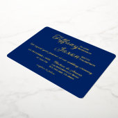Activiteiten in de omgeving van Royal Blue Wedding Folie Uitnodiging (Gedraaid)