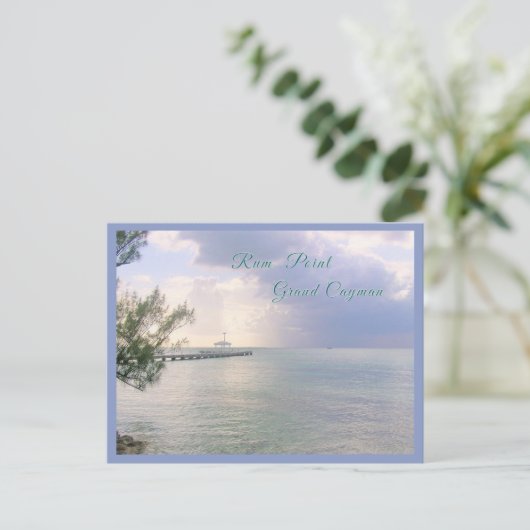 Activiteiten in de omgeving van Rum Point Pier, Gr Briefkaart (Staand voorkant)