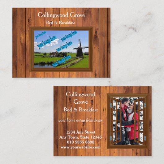 Activiteiten in de omgeving van Rustic Bed and Bre Visitekaartje (Voorkant / Achterkant)