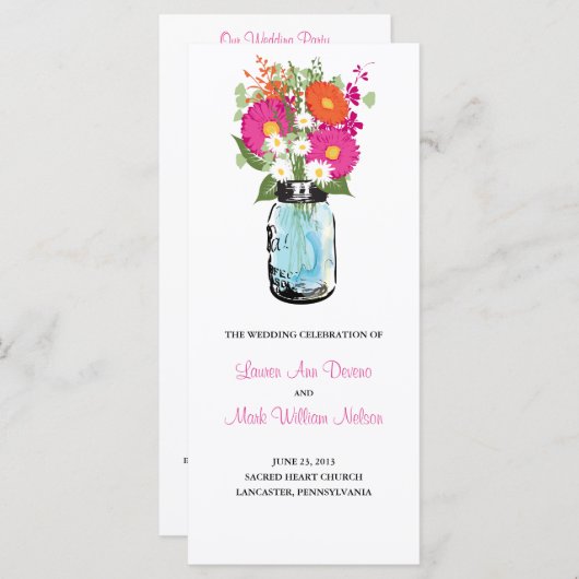 Activiteiten in de omgeving van Rustic Blue Mason Programmakaart (Voorkant / Achterkant)