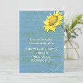 Activiteiten in de omgeving van Rustic Blue Sunflo Kaart (Staand voorkant)