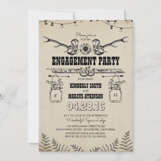 Activiteiten in de omgeving van Rustic Country Cow Kaart (Voorkant)