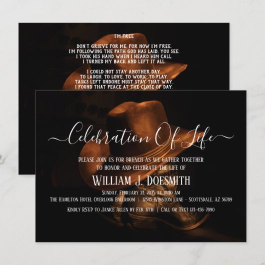 Activiteiten in de omgeving van Rustic Cowboy Boot Kaart (Voorkant / Achterkant)