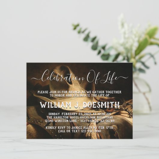 Activiteiten in de omgeving van Rustic Cowboy Thin Kaart (Staand voorkant)