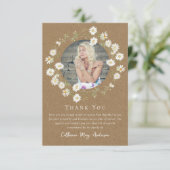 Activiteiten in de omgeving van Rustic Daisy Photo Bedankkaart (Staand voorkant)