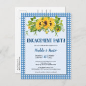 Activiteiten in de omgeving van Rustic Gingham & S Uitnodiging Briefkaart (Voorkant / Achterkant)