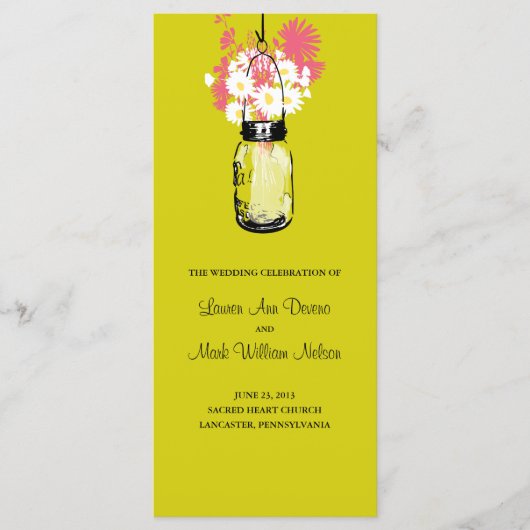 Activiteiten in de omgeving van Rustic Mason Jar a Programmakaart (Voorkant)