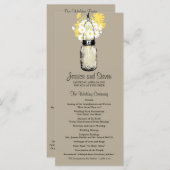 Activiteiten in de omgeving van Rustic Mason Jar D Programmakaart (Voorkant / Achterkant)