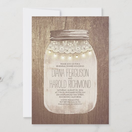 Activiteiten in de omgeving van Rustic Mason Jar R Kaart (Voorkant)