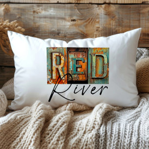 Activiteiten in de omgeving van Rustic Metal Red R Kussen