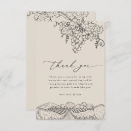 Activiteiten in de omgeving van Rustic Napa Valley Bedankkaart